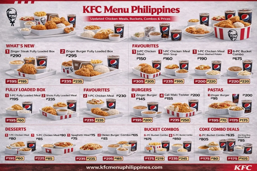 Kfc Megamall Menu, Contact Number With Opening Hours 2 Kfc Menu Philippines prices