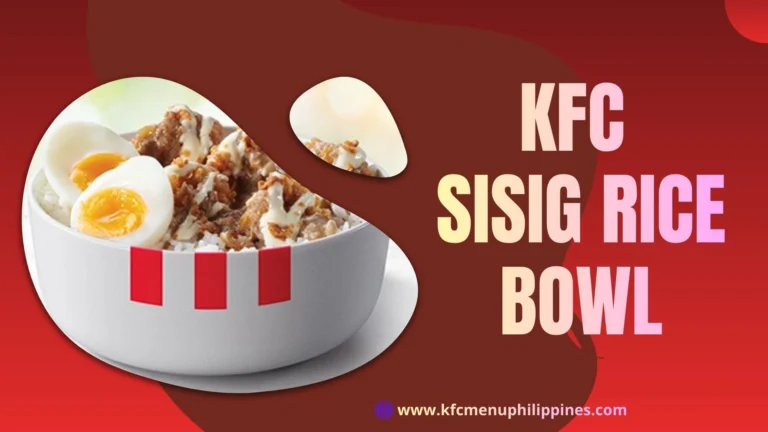 Kfc Sisig Rice Bowl​